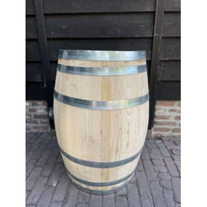 Wijnvat 110L kastanje hout- tuindecoratie - tuin - wijnton - regenton - decoratief - duurzaam