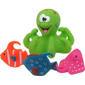 Eddy Toys Badspeelgoed Octopus Groen 4-delig