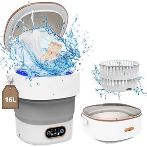 Mini Wasmachine - 16L - 2.3kg - 2-in-1 - Centrifuge - Energiezuinig - Voor Camping & Reizen - Lichtgewicht & Praktisch - Duurzaam & Handzaam - Compact & Stijlvol - Efficiënt & Snel - Makkelijk te Reinigen