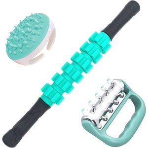 3-in-1 Fascia Roller Kit voor het verminderen van cellulitis en het verbeteren van de bloedsomloop