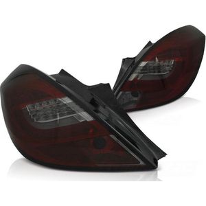 Achterlichten OPEL CORSA D 3D 04 06-14 ROOD SMOKE LED STRIP