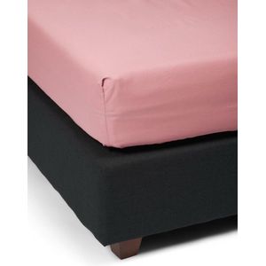 ESSENZA Premium Percale Hoeslaken Dusty rose - 90x210 cm