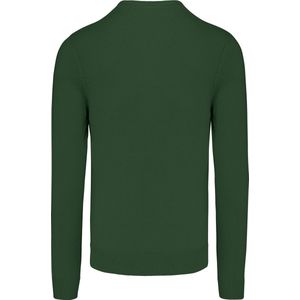 Pullover/Cardigan Heren 3XL Kariban V-hals Lange mouw Forest Green 50% Katoen, 50% Acryl