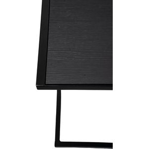MYOP Interiors - Mobili Neri - Laptoptafel - Zeteltafel - Bijzettafel - Zwart - Metaal - Master Oak Black - 54x39x54 - MY Own Table 005MO