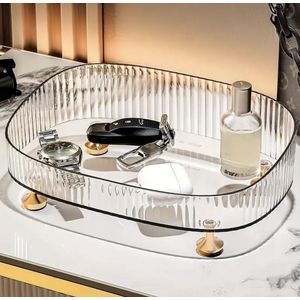 Make up organizer - make up organizer transparant - make up bakjes - parfum houder - parfum organizer - Skincare Organizer- parfum display - Opbergdoos - badkamer organizer - bakje - Sieradendoos - Nagellak Organizer - gouden organizer