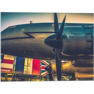 WallClassics - Vlag - Zijkanten van Vliegtuigen - 40x30 cm Foto op Polyester Vlag