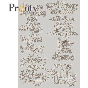 Pronty Chipboard Quotes A5