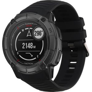 kwmobile bandje geschikt voor Garmin Instinct 2X Solar - Armband voor fitnesstracker in zwart - Horlogeband