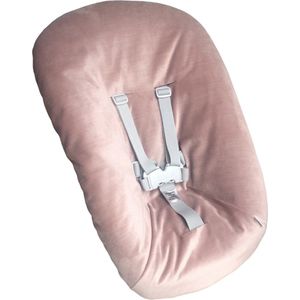 #30 Newborn hoes, Oud roze velvet, Stokke Tripp Trapp. Ook geschikt voor Kidsmill Up.