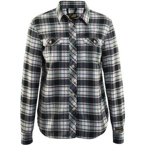 Blåkläder 3209-1136 Dames overhemd flanel Check Black/Off White maat L