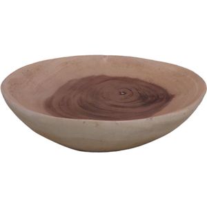 Floz Design houten bakje uit één geheel - boomschijf houten schaaltje - decoratief of in de keuken - 16 cm - fairtrade