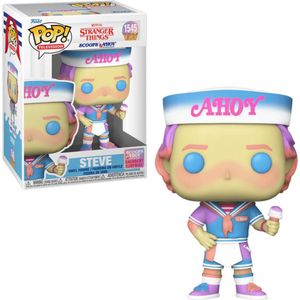 Stranger Things Steve (Scoops Ahoy) vinyl figuur 1545 Funko Pop! meerkleurig