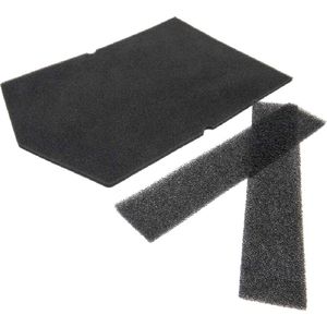 Filter set - geschikt voor Miele wasdroger - filterset droger - 3 stuks zwart schuimfilter - 6057930 + 9688381