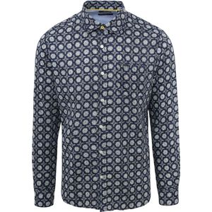 New Zealand Auckland - Overhemd Huntly Blauw - Heren - Maat XL - Regular-fit