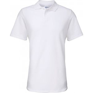 Gildan Herenpolo Softstyle Dubbele piqué GI64800 - White - XXL