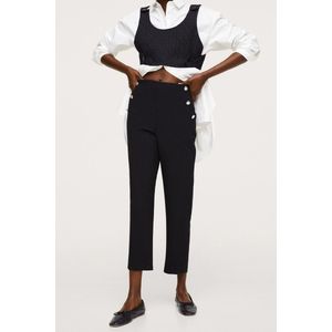 Mango Broek Cropped Broek Met Knopen 17025927 99 Dames Maat - XXL