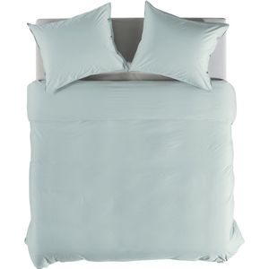 Premium Percale Katoen Extra Breed Dekbedovertrek Uni Licht Blauw | 260x200/220 | Fijner Geweven En Heerlijk Zacht | Hoogwaardige Kwaliteit