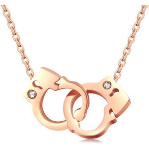 Cilla Jewels ketting Rosegoud Handcuff Pendant