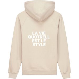 Quotrell - LA VIE HOODIE - OAT/OFF WHITE - S