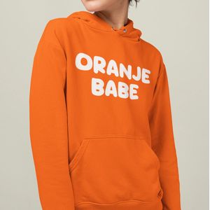 Oranje Koningsdag Hoodie Oranje Babe - MAAT M - Feestkleding & Carnavalskleding