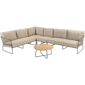 Prego hoek loungeset 5 delig rope taupe Taste 4SO