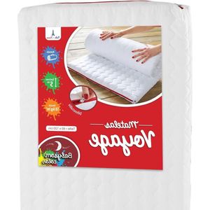Opgerold Baby Reismatras 60x120 cm Dikte 5 cm Microvezel Tijk Afritsbare Tijk Oeko Tex EU Product
