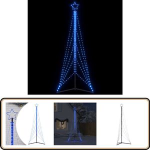 vidaXL Kerstboomverlichting - 525 blauwe LED's - 300 cm LED Kerstboom - Kerstversiering - Kerstsfeer - Kerstlicht - Buitenverlichting