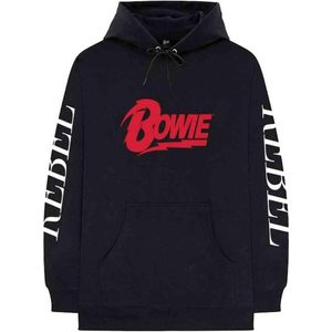 David Bowie - Rebel Rebel Hoodie/trui - XL - Zwart