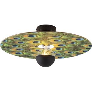 QAZQA combi - Moderne Plafondlamp - 1 lichts - Ø 450 mm - Multicolor - Woonkamer | Slaapkamer | Keuken