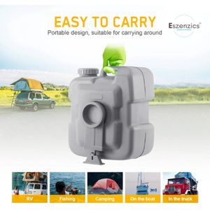 Eszenzics™ Draagbaar Buitentoilet - Voor Caravan, Camper, Tent - 20 liter - Stevig en Solide - Tot 120kg - bxdxh 36x41x43cm