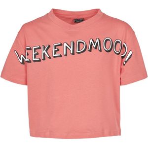 Mister Tee - Weekend Mood Kinder T-shirt - Kids 158/164 - Roze
