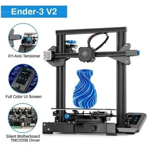 Nueva Vida - 3D Printer - Ender-3 V2 - 49 x 45.5 x 63 CM - Nozzle Diameter 0.4 MM - 350 Watt - Zwart