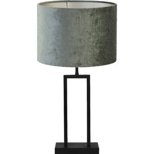 Light & Living Tafellamp Shiva/Gemstone - Zwart/Antraciet - Ø30x62cm -