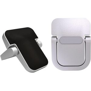 Mini-laptopstandaard 2 stuks - Aluminium laptop-voetenlifter - Zelfklevend en opvouwbaar - Draagbaar - Voor toetsenbordverhogingen