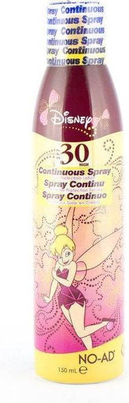 NO-AD Disney Tinkerbell zonnespray SPF 30 voor kinderen