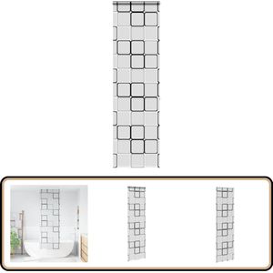 vidaXL Doucherolgordijn - 70x240 cm met cassette Douchegordijn - Douchecabine - Badkamerroutine - Privacy - Ruimtebesparing