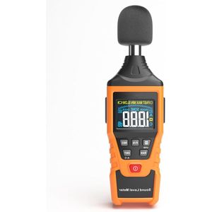 Digitale geluidsniveaumeter- hoge precisie A/C gewogen- bereik 30-130 dB- max/min datablok- USB-interface- gebruik buiten- in de fabriek .