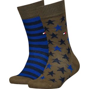 Tommy Hilfiger kids 2P sokken stars & stripes multi IV - 35-38