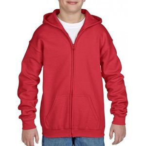 Rood capuchon vest voor jongens - maat XS (104-110)