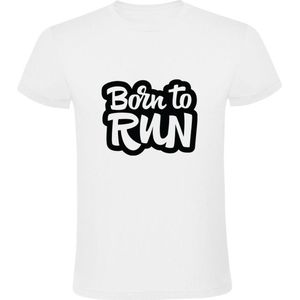 Born to Run Heren T-shirt - hardlopen - atletiek - running - sprint - runner - marathon - triatlon