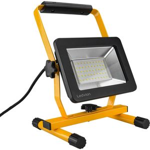 Ledvion LED Bouwlamp, Osram, LED Lamp, IP65, 50W, 120lm/W, 12000 Lumen, 6500K, Incl. 1,5M Aansluitkabel, Buitenlamp