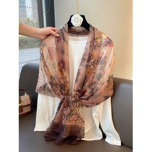 XXL 135*190 Betoverende Zachte Organza Sjaal - Stijlvolle Damesmode Accessoire Cadeauverpakking