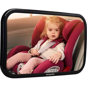 Achterbankspiegel voor baby's - Autospiegel achteruitkijkspiegel voor kinderzitje - 360 graden draaibaar - Geschikt voor allerlei hoofdsteunen - Veiligheid en gemak voor onderweg