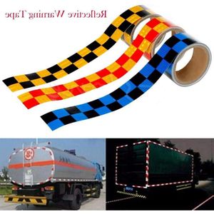 Reflective Tape Sticker 3M X 50mm High Visibility Safety Tape - Reflective Warning Tape - Luminous Tape - Set of 2 Rolls - Blue&white .