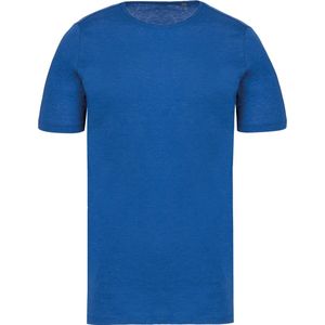 Kariban Bio T-shirt kraag met onafgewerkte rand korte mouwen K398 - Ocean Blue Heather - L