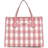 GUESS Handtas Schoudertas Silvana 2 Compartment Mini Tote Pink Multi Veelkleurig