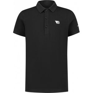 Ballin Amsterdam - Jongens Slim fit T-shirts Polo SS - Black - Maat 16