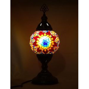 Oosterse mozaïek tafellamp (Turkse lamp)  ø 12 cm Bol