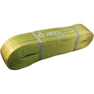 Hijsband met lus 3 ton geel 4 m - Handlier - Handtakel - Voor aanhangers, boten en voertuigen - Novio