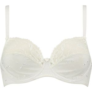 Hunkemöller Dames Lingerie Niet-voorgevormde beugel bh Sophie - Wit - maat G95